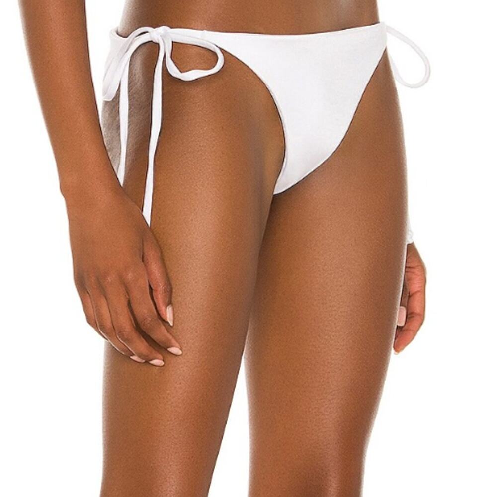 Joues de Sable X REVOLVE Alexa Bikini Bottom in Pearl White NWT Size XS - Picture 1 of 6